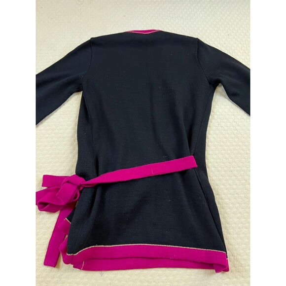 Vintage Saint Laurent Rive Gauche Wrap Cardigan Wool 1970s | Size Medium - Picture 8 of 13